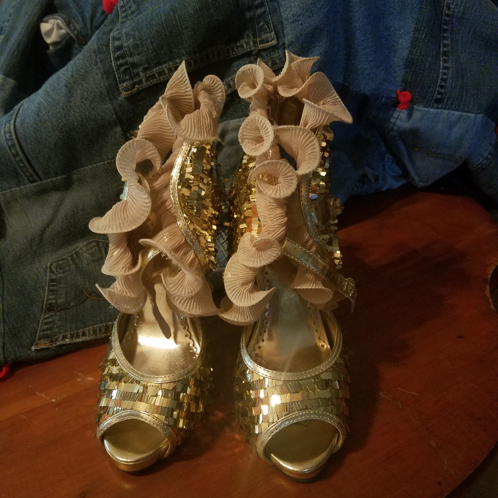 Sequin High Heals